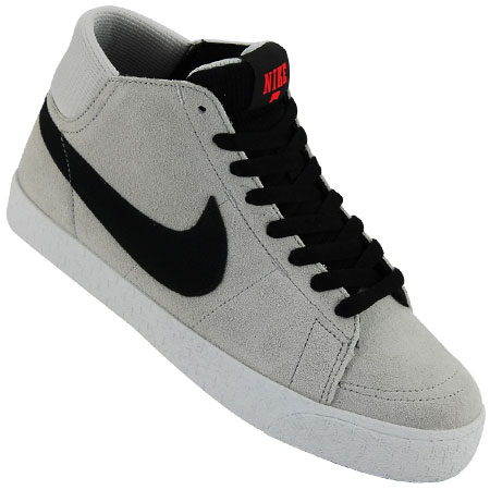 Nike Blazer Mid LR Shoes, Strata Grey/ Metallic Cool Grey/ Black/ White in  stock at SPoT Skate Shop