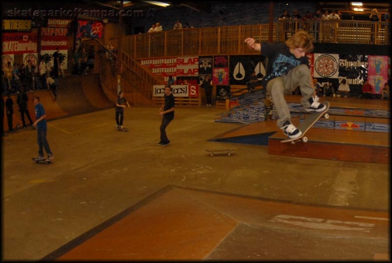 Tyler Skateplex Tyler Bledsoe - frontside 360 over the hip — Skatepark of Tampa