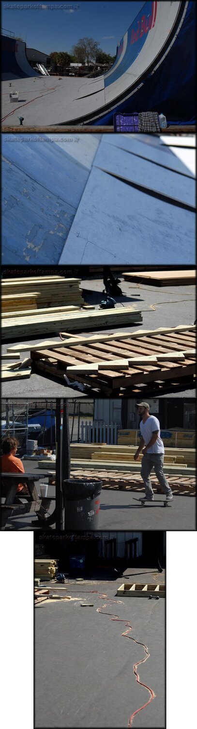 The vert ramp is getting a full resurfacing — Skatepark of Tampa