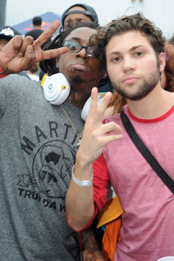 Double peace signs, peace out, Wayne — Skatepark of Tampa