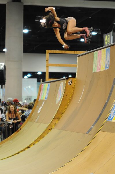 Party Time Ramp Model After the mini-ramp jam, these girls took over — Skatepark of Tampa