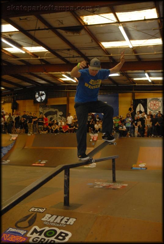 Billy Rohan - crooked grind pop-over — Skatepark of Tampa