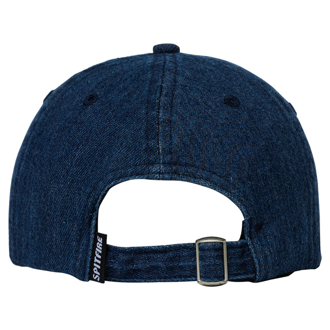 Spitfire Flames Script Denim Strap-Back Hat
