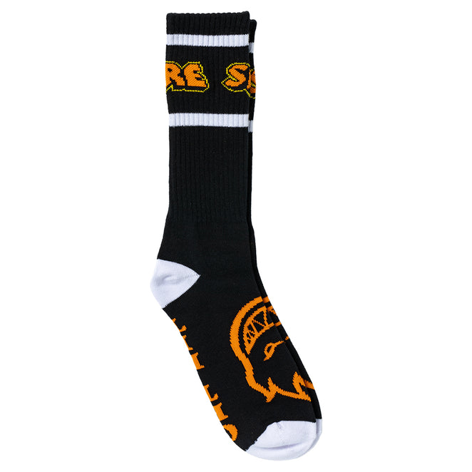 Spitfire Hellfire Script Crew Socks