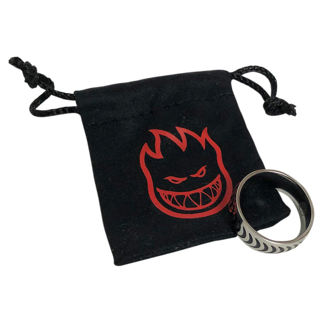 Spitfire Swirl Crescent Ring