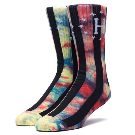 HUF DBC FC Bad Referee Tie-Dyed Crew Socks
