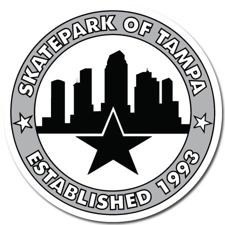 Skatepark of Tampa Circle City Logo Sticker