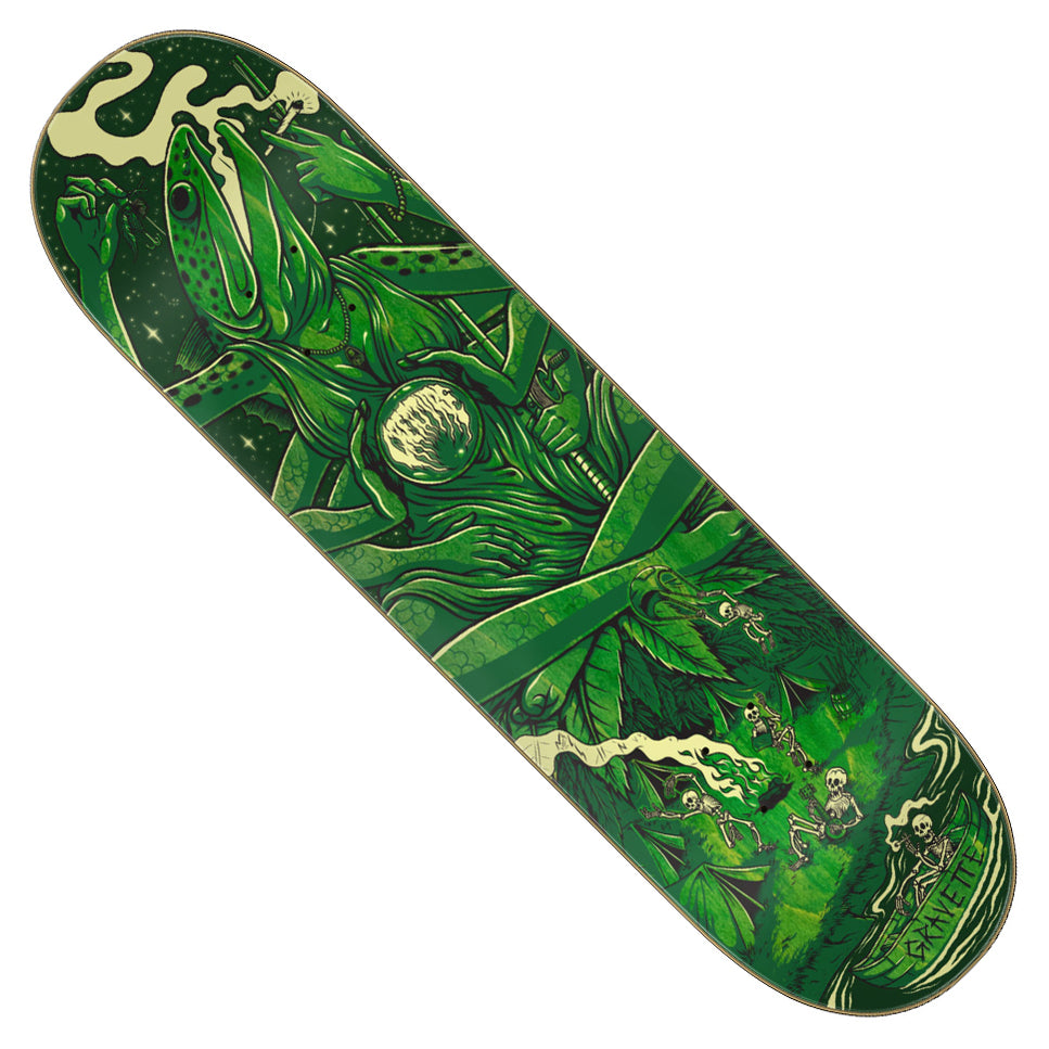 Skateboard Creature David Gravette – Modèle Rare Crâne Hippie – Occasion