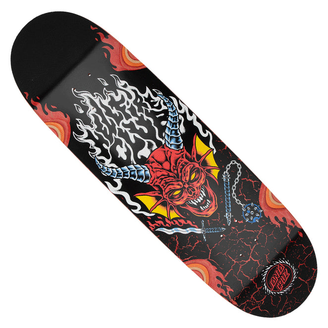 Santa Cruz Stranger Things Hellfire Club Flames Shaped Deck