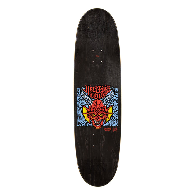 Santa Cruz Stranger Things Hellfire Club Flames Shaped Deck