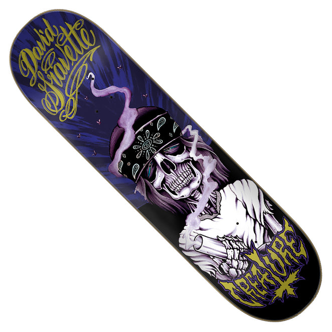 Creature Skateboards David Gravette Hippie Skull 20th Anniversary Deck