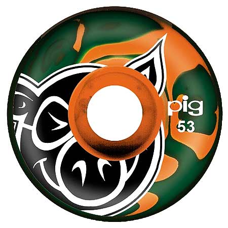 Pig Pig Head Swirl Wheels