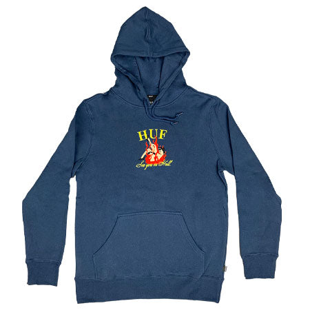 HUF See You In Hell Hooded Embroidered Sweatshirt