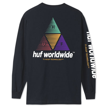 HUF Prism Logo Sportif Long Sleeve T Shirt