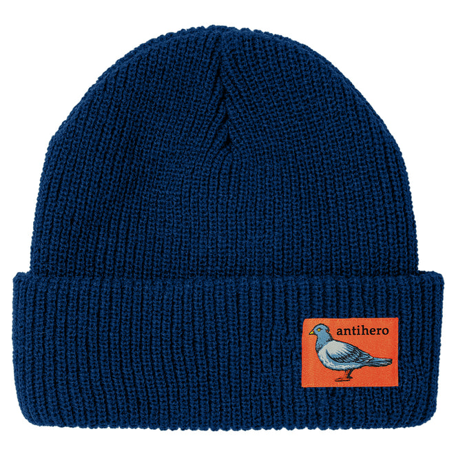 Anti-Hero Lil Pigeon Navy Orange Beanie
