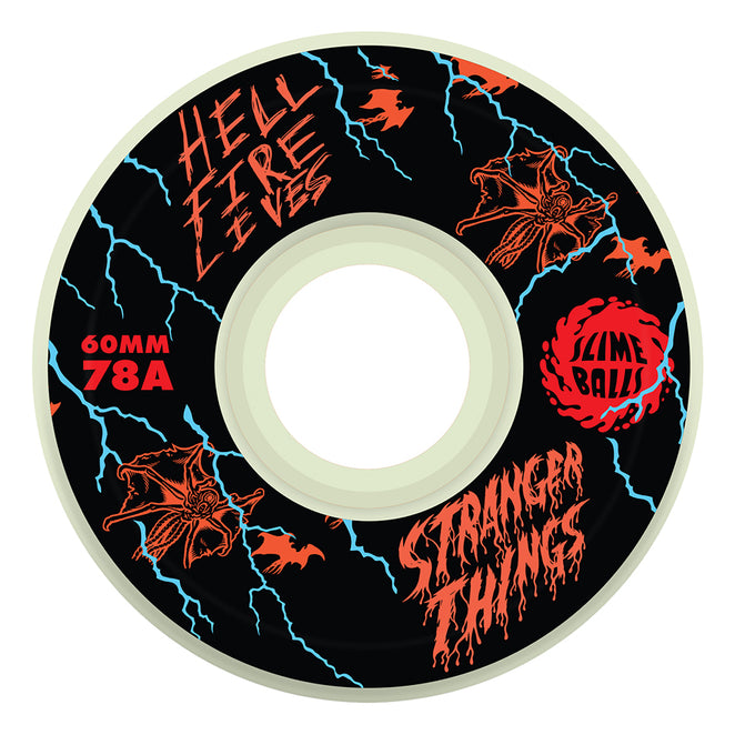 Santa Cruz Slime Balls Stranger Things Meek Slasher Eddie OG GITD Wheels