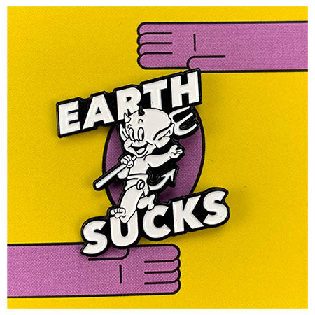 Carpet Company Earth Sucks Lapel Pin