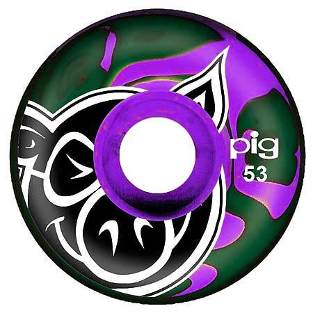 Pig Pig Head Swirl Wheels