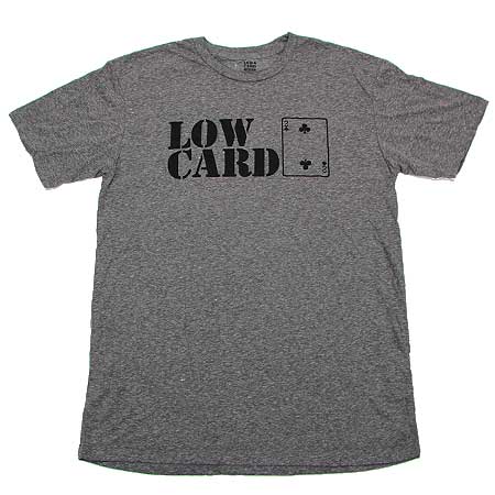 Lowcard Magazine Stacked Logo Tri-Blend T Shirt