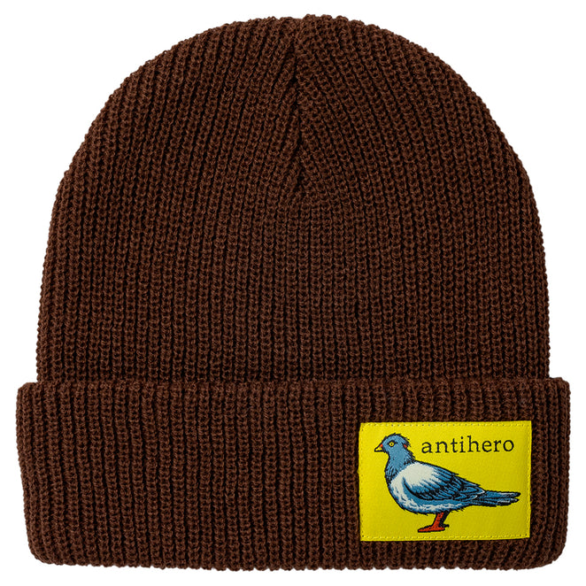 Anti-Hero Lil Pigeon Label Cuff brown Beanie