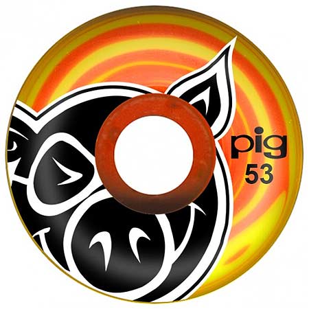 Pig Pig Head Swirl Wheels