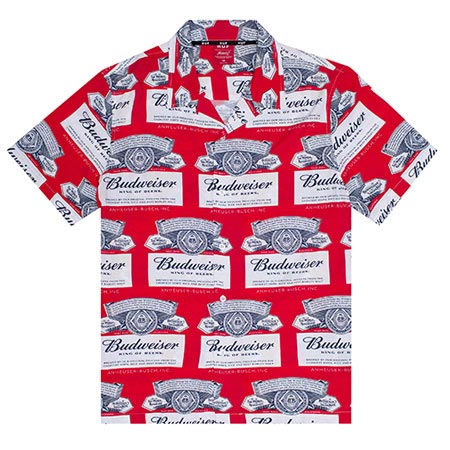 HUF HUF x Budweiser Label Button Up Shirt — Skatepark of Tampa