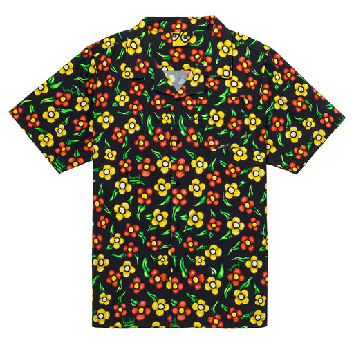 Krooked Aloha Flower Short Sleeve Button-Up Shirt