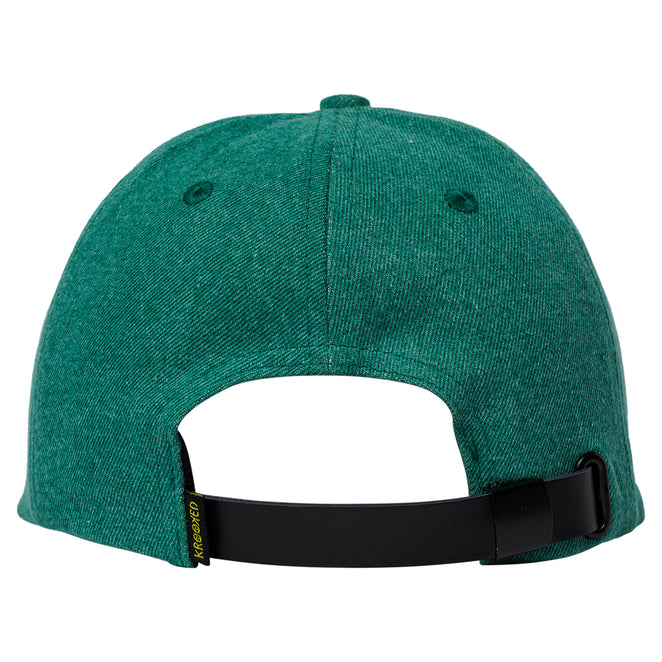 Krooked Eyes Green Denim Strap-Back Hat