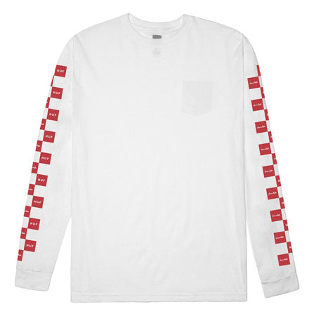 HUF HUF x Chocolate Checkered Longsleeve Pocket T-Shirt