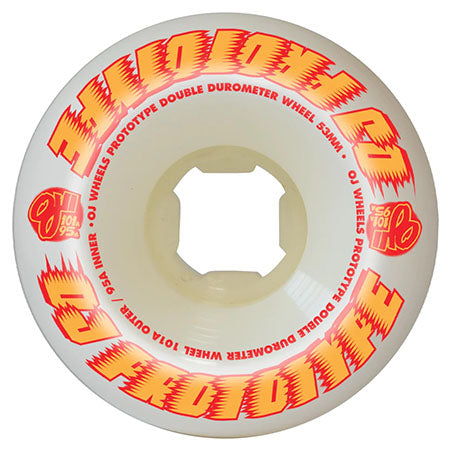 OJ 3 Prototypes Double Duro White Mini Combo 101a/95a Wheels