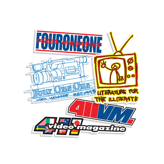 411VM Logos Stickers 5 Pack