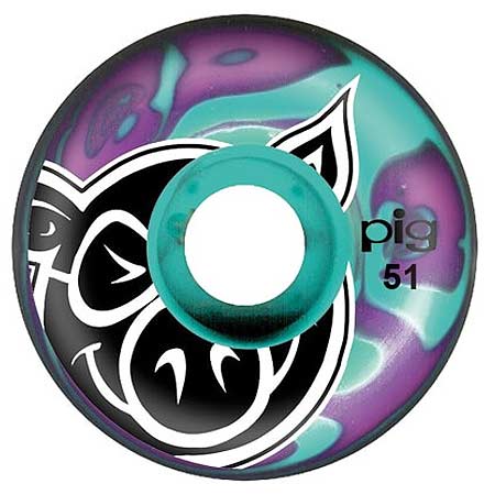 Pig Pig Head Swirl Wheels