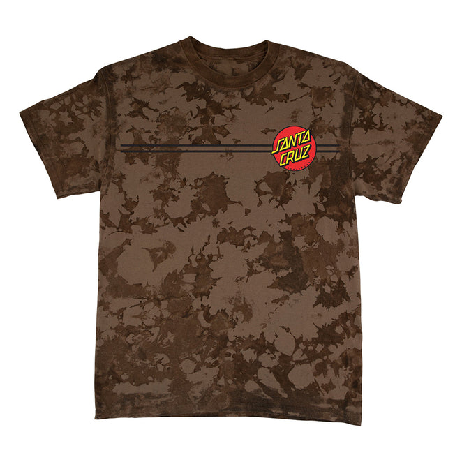 Santa Cruz Classic Dot Iced Brown T Shirt