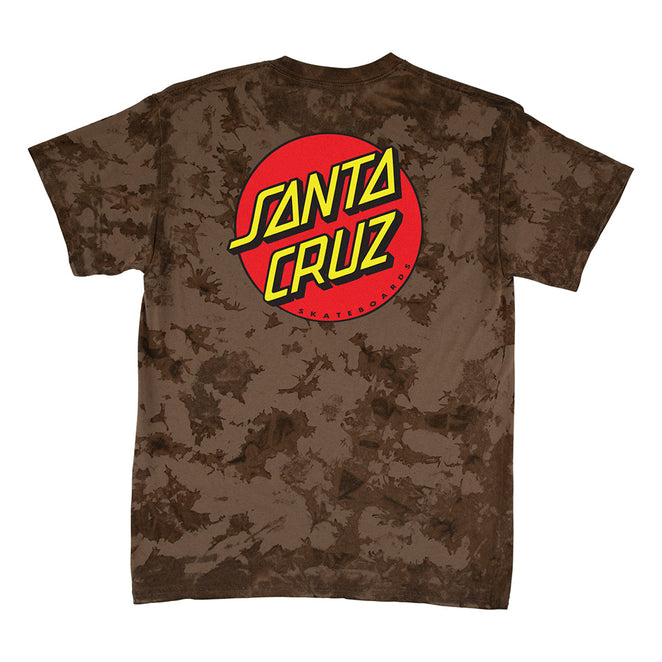 Santa Cruz Classic Dot Iced Brown T Shirt