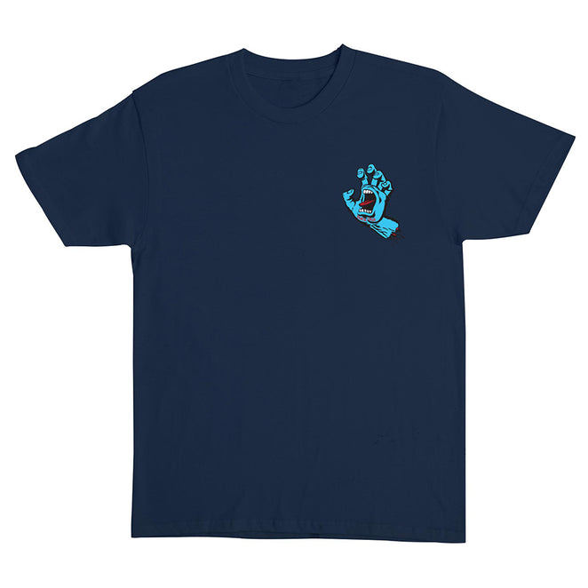 Santa Cruz Screaming Hand Navy T Shirt
