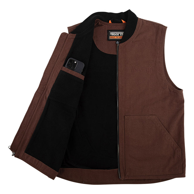 Independent Chocolate Built To Grind Vest