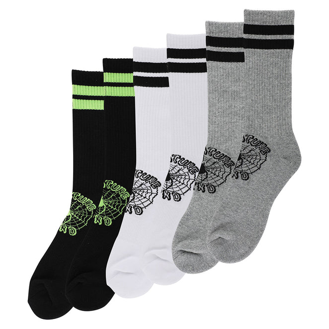 Creature Skateboards Web Crew 3-Pack Crew Socks