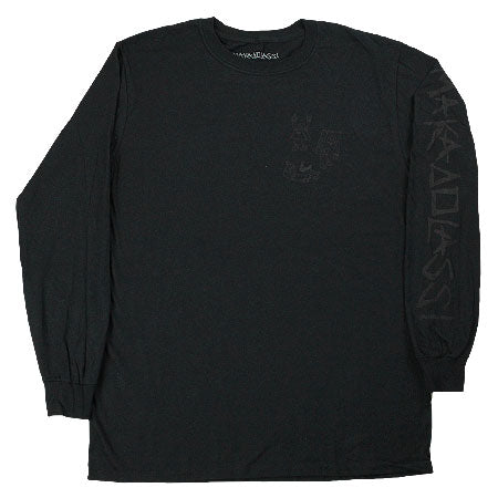 Maka Lassi Black Triangle Square Long Sleeve T Shirt