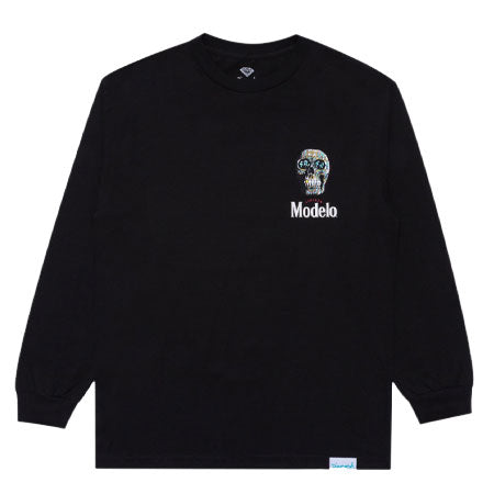 Diamond Diamond X Modelo Calavera Long Sleeve T Shirt