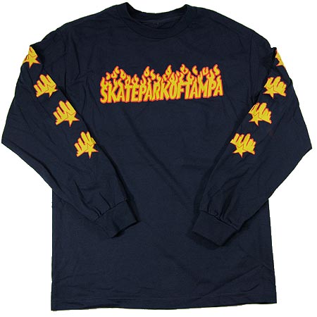 Skatepark of Tampa OG Throwback Flame Logo Long Sleeve T Shirt