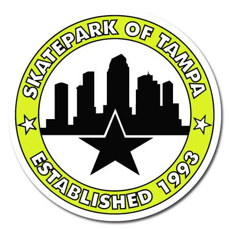 Skatepark of Tampa Circle City Logo Sticker