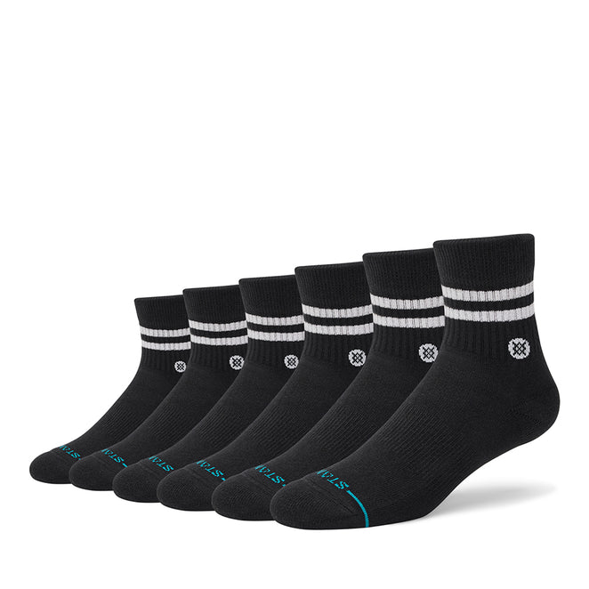 Stance Core 6 Pack Quarter Black Socks