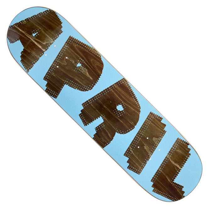 April Skateboards AP Halftone Brown Blue Deck
