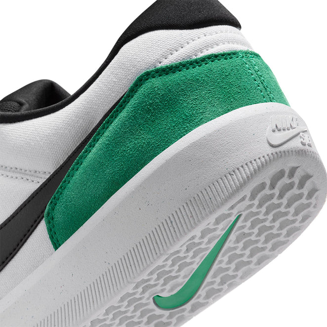 Nike SB Force 58 White Black Stadium Green Shoes