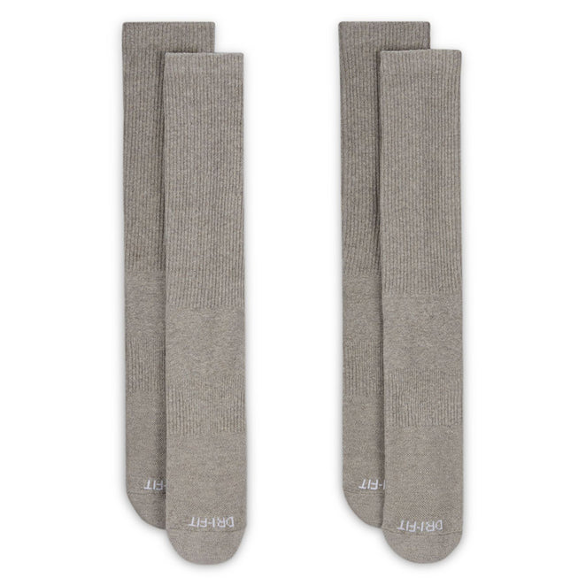 Nike Everyday Cushioned Embroidered 2-Pack Dark Heather Grey Crew Socks