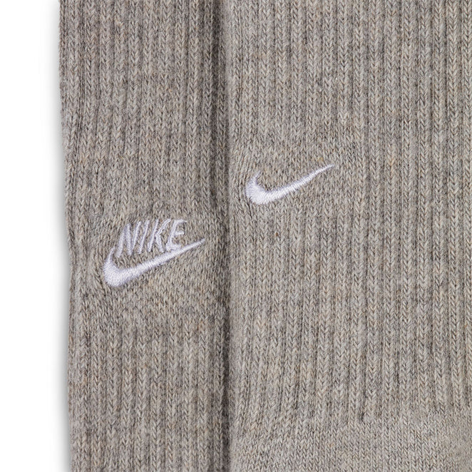 Nike Everyday Cushioned Embroidered 2-Pack Dark Heather Grey Crew Socks