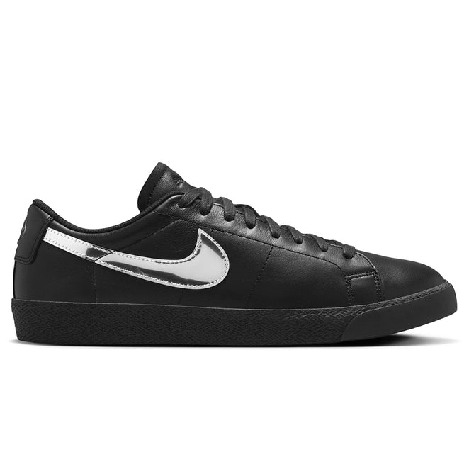 Nike SB Zoom Blazer Low x Dancer Skateboards Black Metallic Silver 9