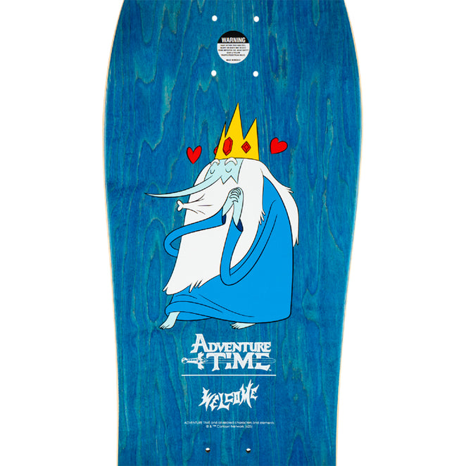 Welcome Skateboards Adventure Time Ice King on Crossbone Shaped Deck