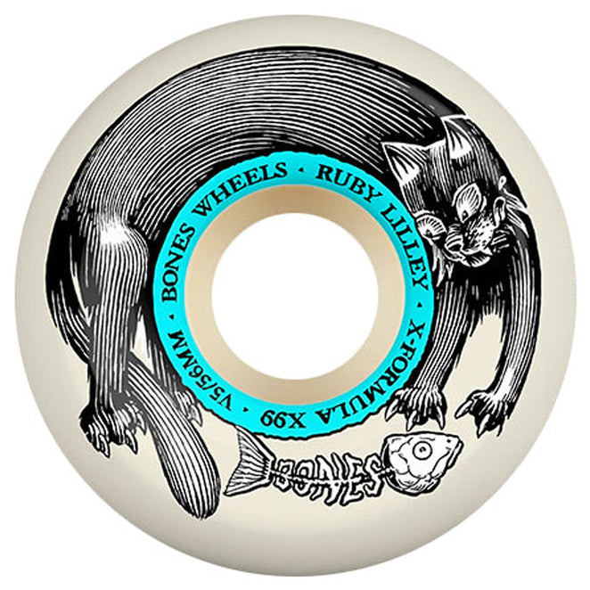 Bones Wheels Ruby Lilley Black Cats V5 Sidecuts 99A X-Formula Wheels