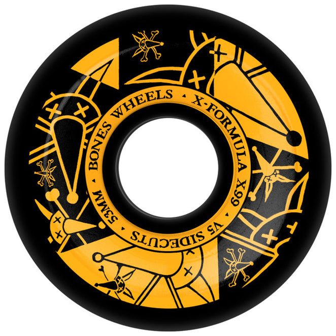 Bones Wheels Vato Noir X-Formula V5 Sidecuts 99A Wheels